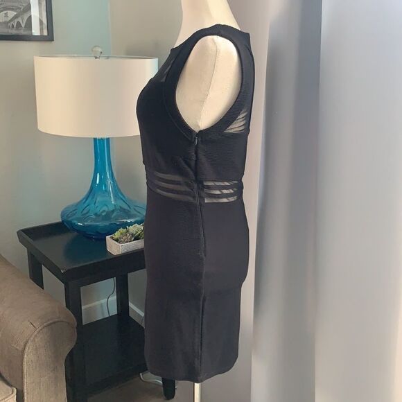 Lipsy Ribbed mini bodycon sleeveless dress sz 8 - Picture 6 of 10